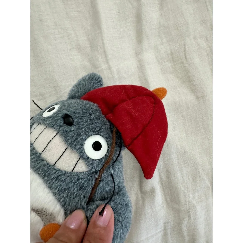 My Neighbor Totoro Plush Grey Red Umbrella Studio Ghibli Nibariki by Gund 6